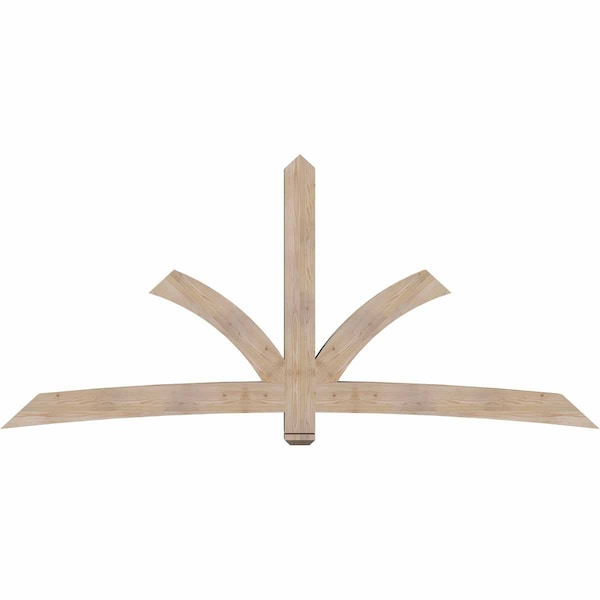 Ekena Millwork Davenport Smooth Timber Gable Bracket, Douglas Fir, 108"W x 49"H x 5 1/2"D x 5 1/2"F, 11/12 Pitch GBW108X49X0606DAV00SDF - main